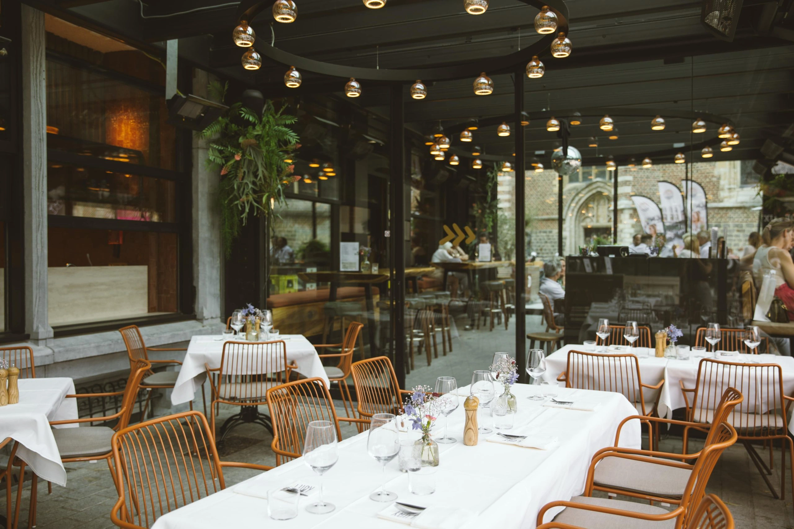 Wedding couple during a romantic outdoor shoot in soft evening light