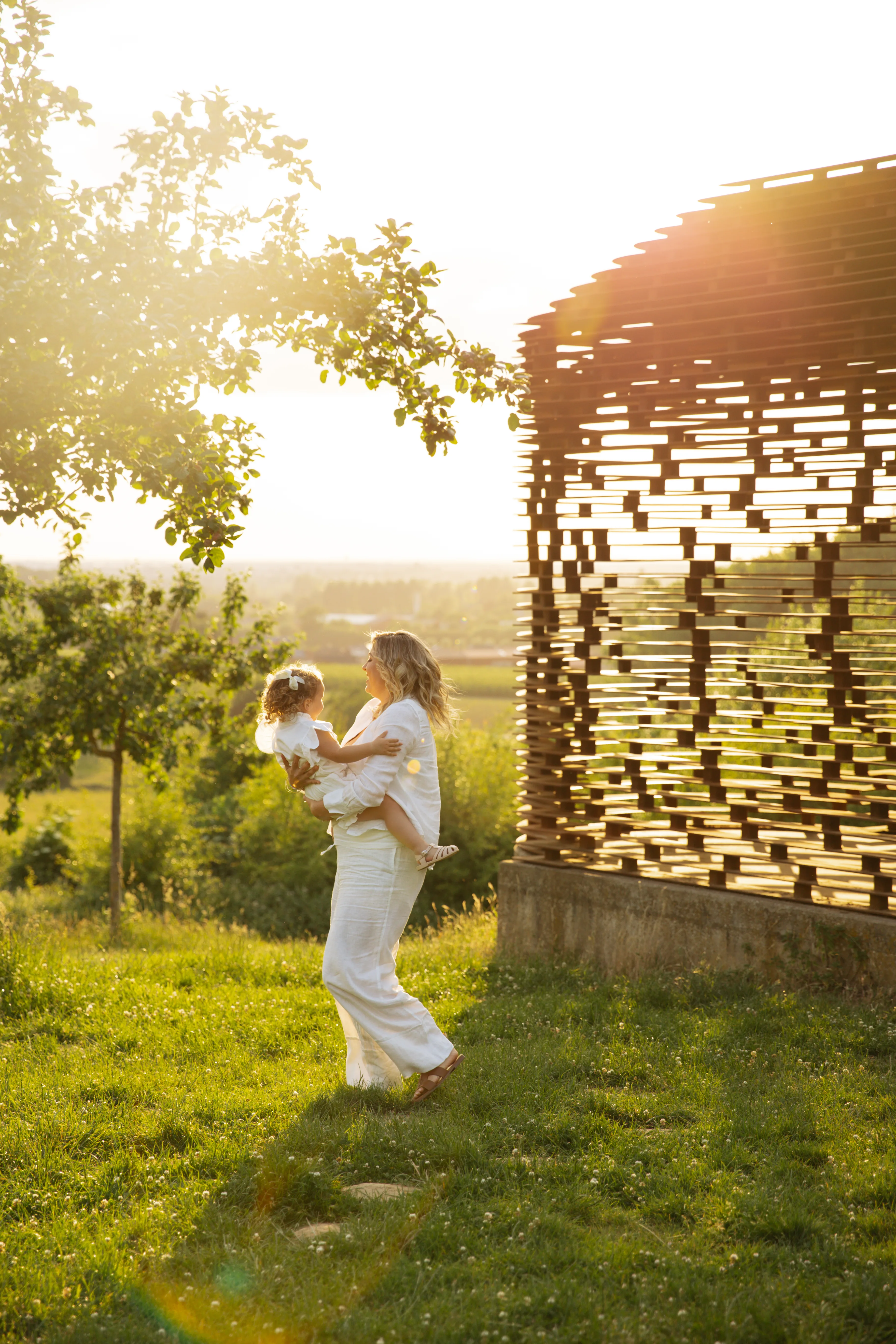 Family portrait with natural light