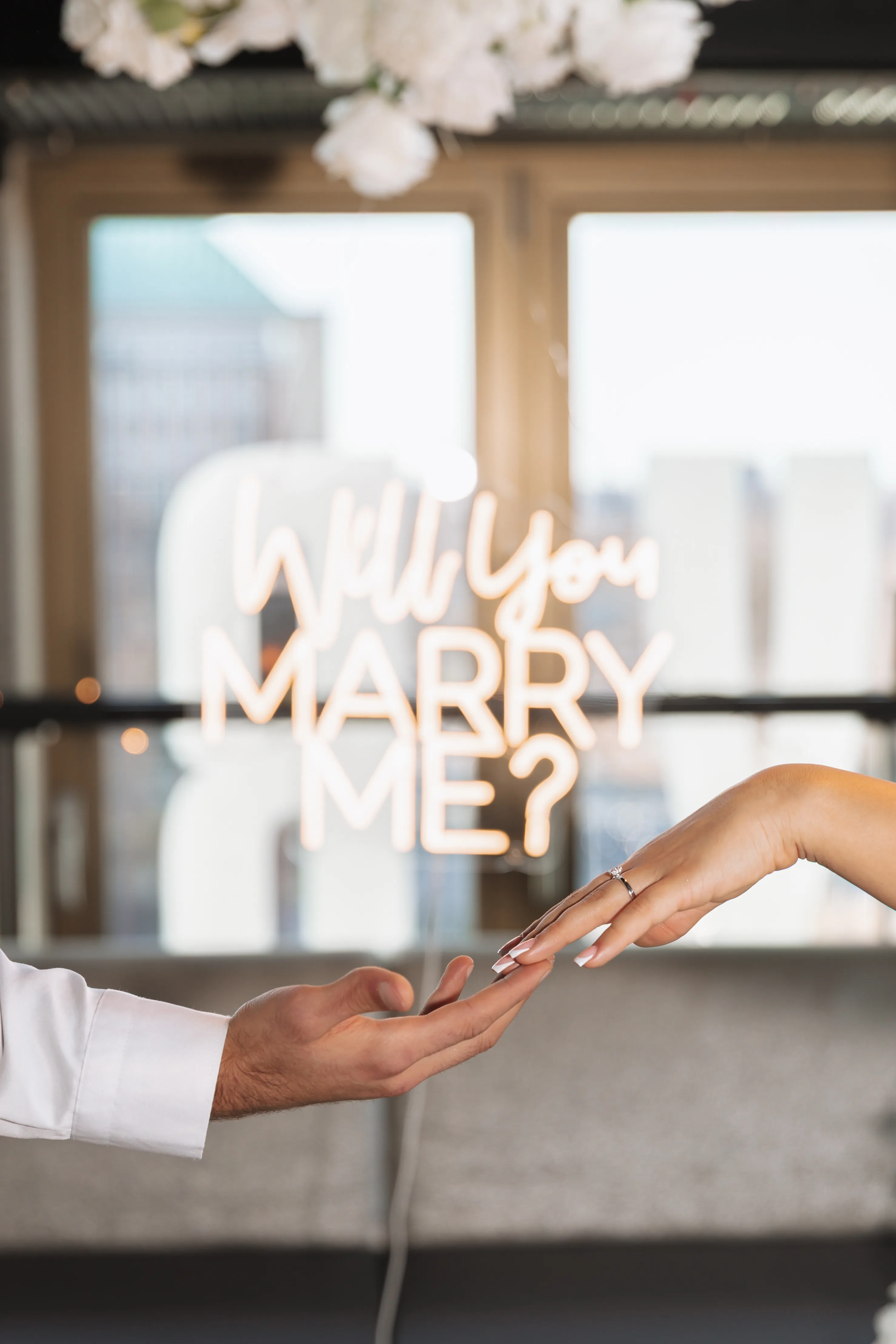 Wedding scene outdoors