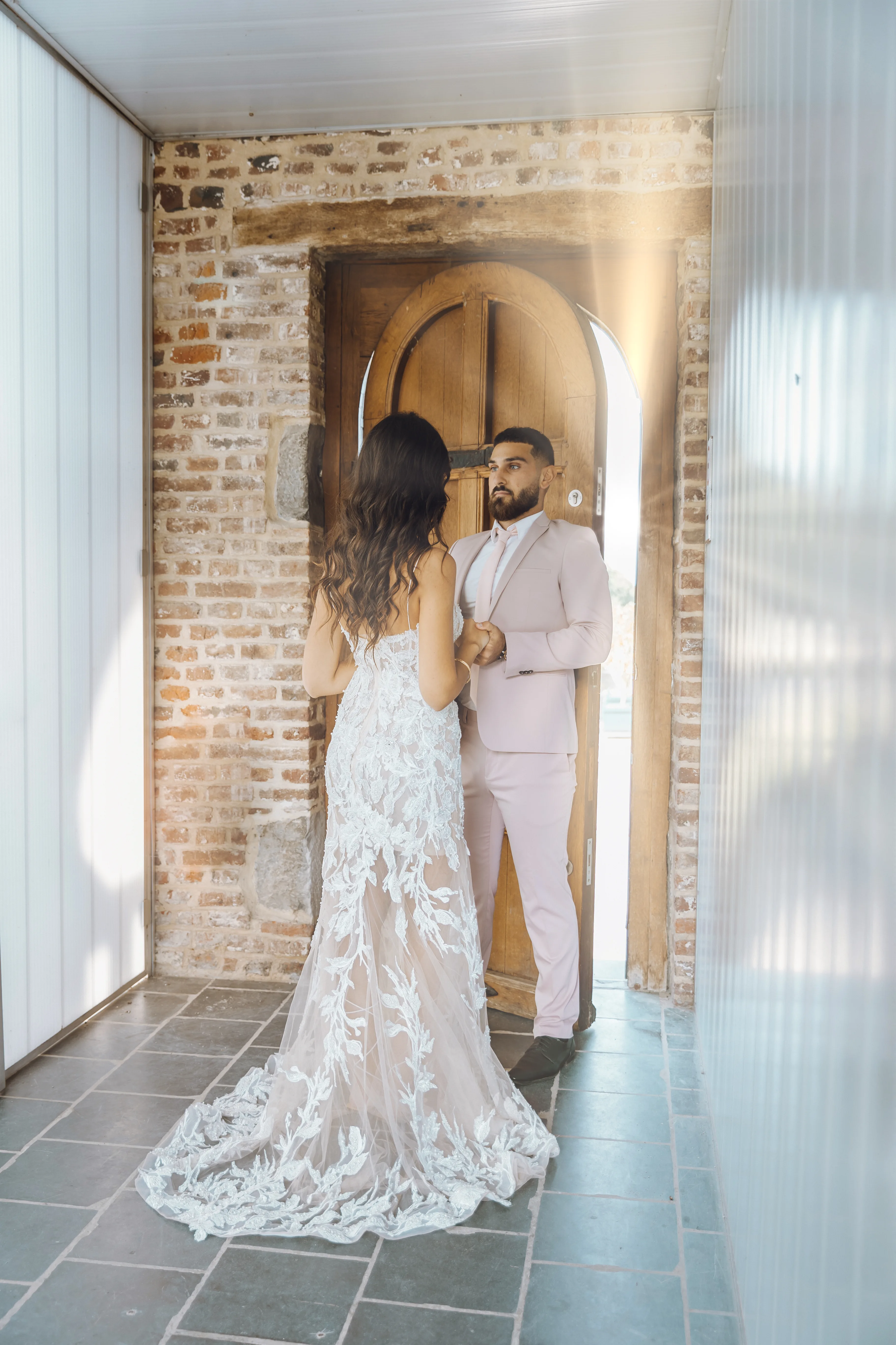 Wedding couple portrait
