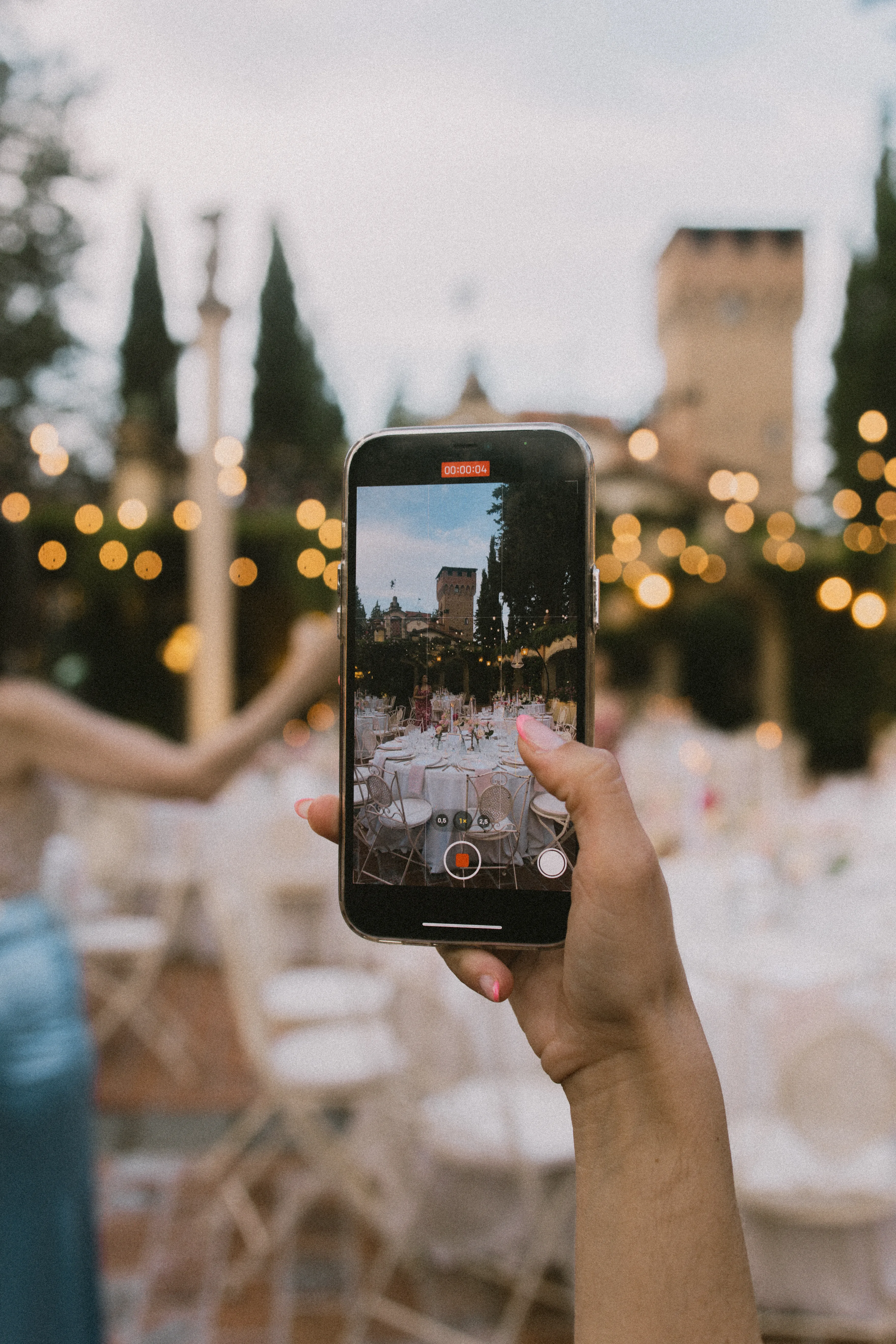 Romantic wedding portrait