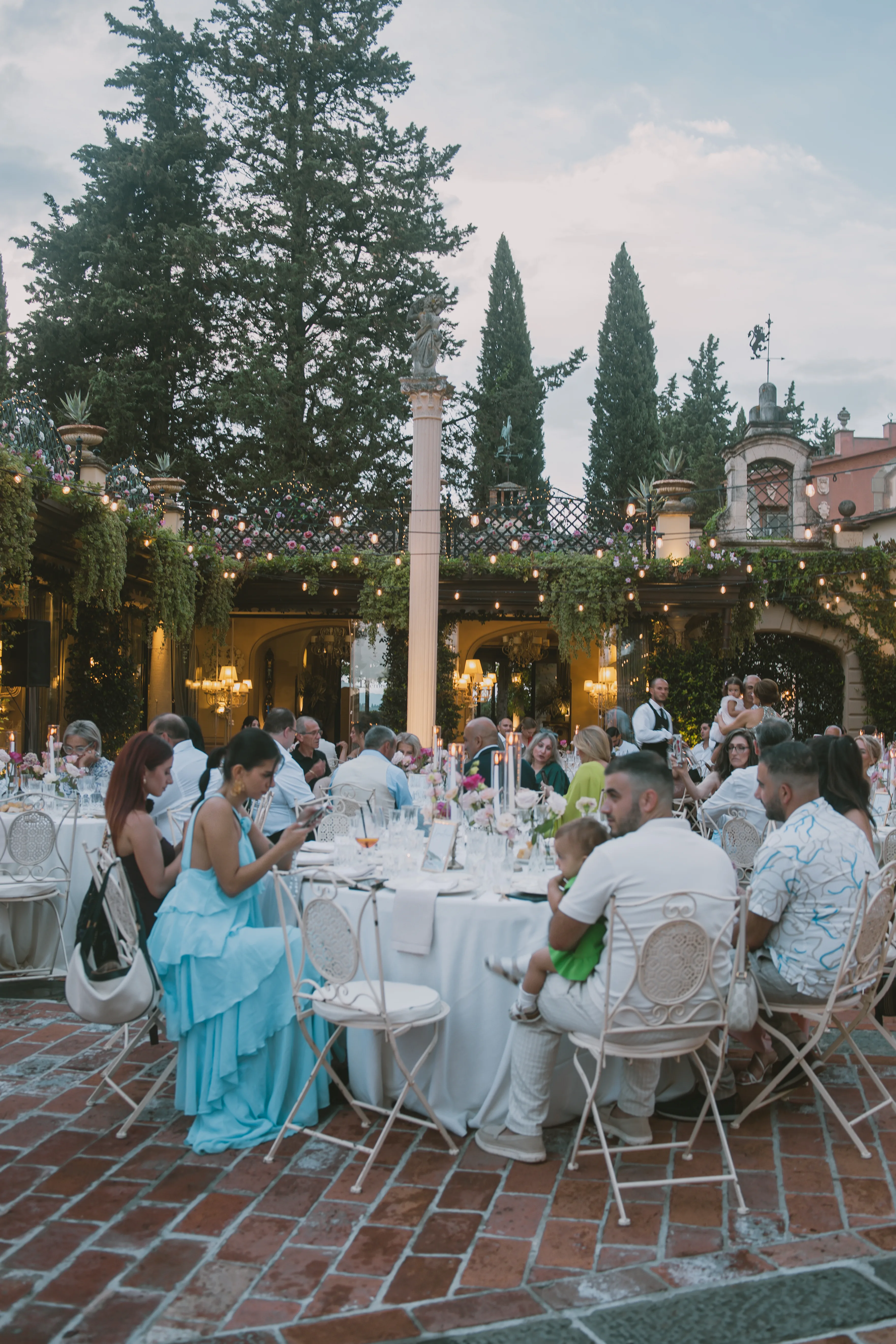 Wedding golden hour portrait