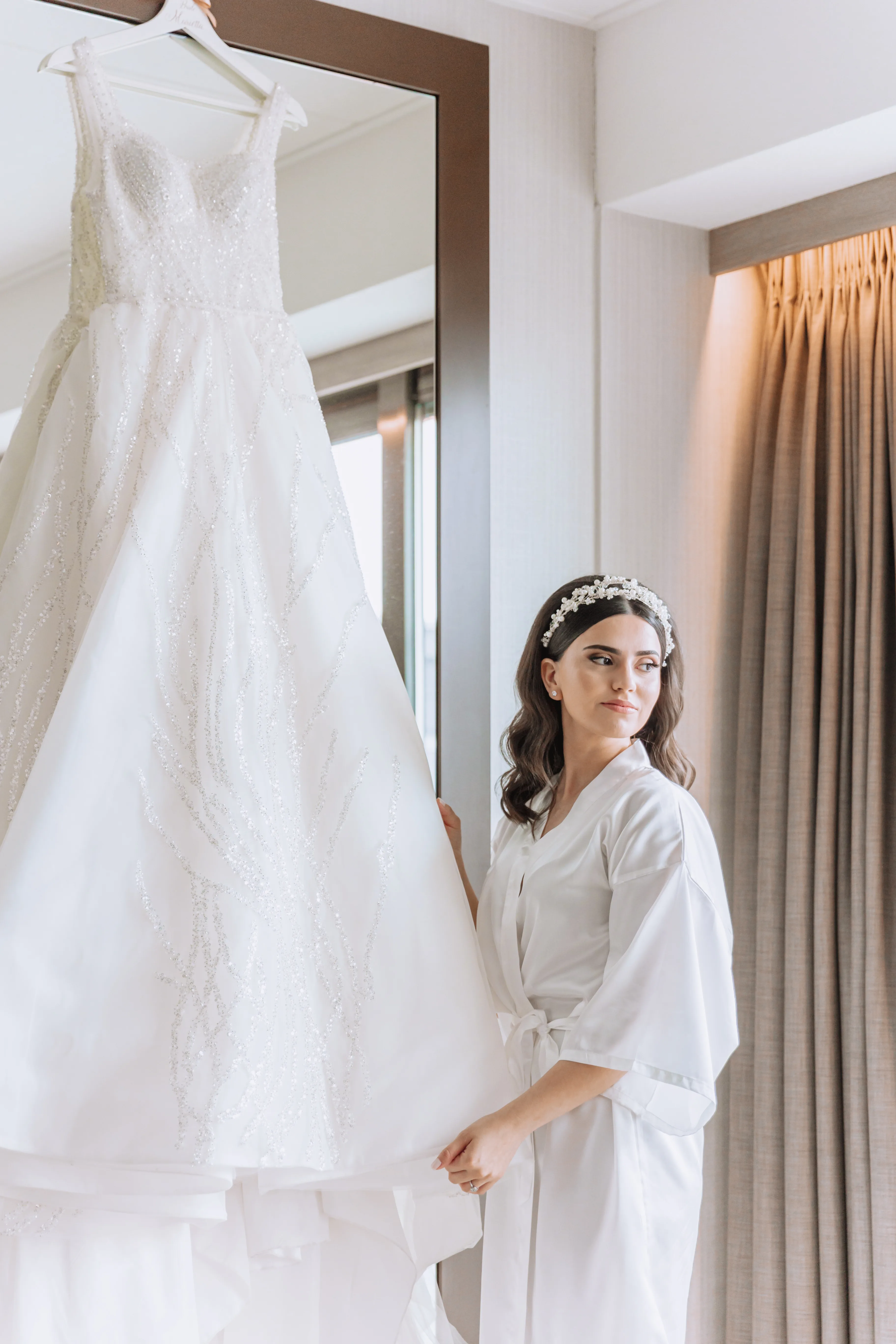 Wedding romantic moment